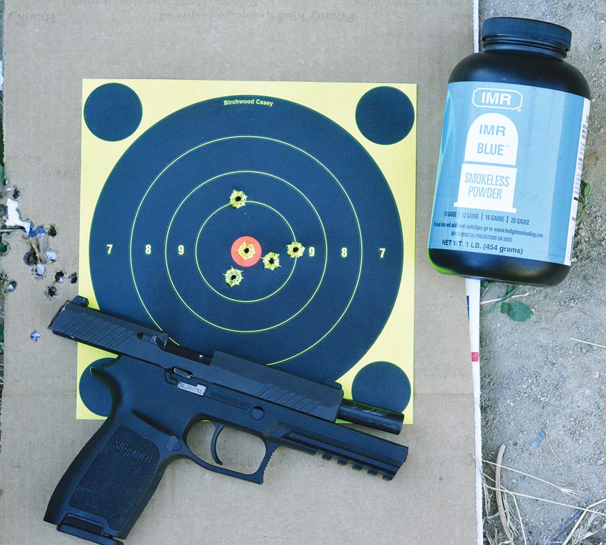 The SIG Sauer P320 proved accurate with 20-yard groups typically hovering around 2½ inches.